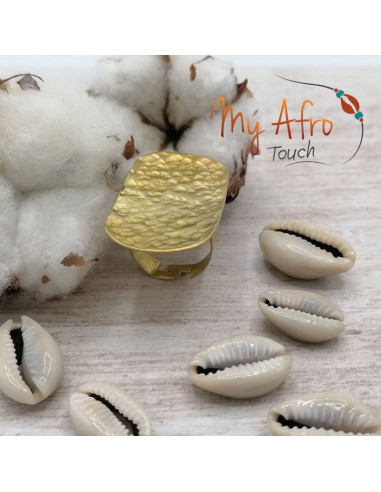 Bague martelée en bronze – Collection Luma | My Afro Touch