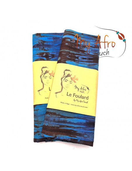 Foulard headwrap africain en batik pour attachés foulards / mare tèt