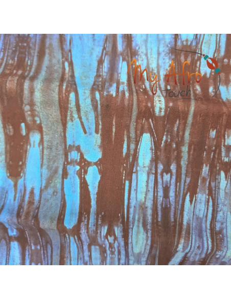Foulard headwrap africain en batik pour attachés foulards / mare tèt