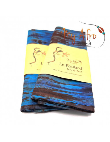 Foulard headwrap africain en batik pour attachés foulards / mare tèt