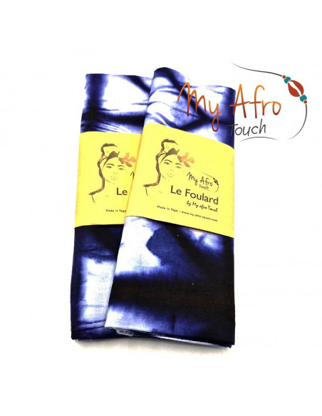 Foulard headwrap africain en batik pour attachés foulards / mare tèt