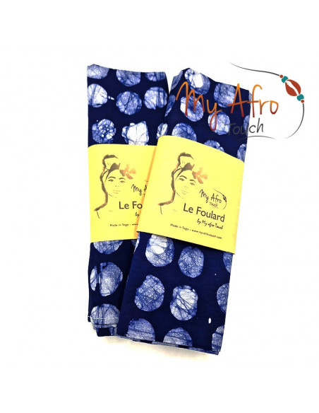 Foulard headwrap africain en batik pour attachés foulards / mare tèt