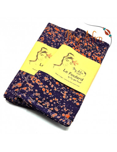 Foulard headwrap africain en batik pour attachés foulards / mare tèt