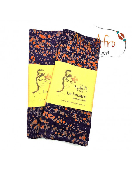 Foulard headwrap africain en batik pour attachés foulards / mare tèt