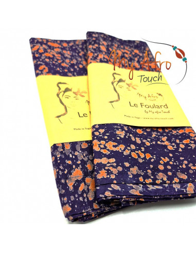 Foulard headwrap africain en batik pour attachés foulards / mare tèt