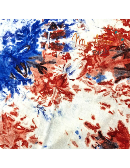 Foulard headwrap africain en batik pour attachés foulards / mare tèt
