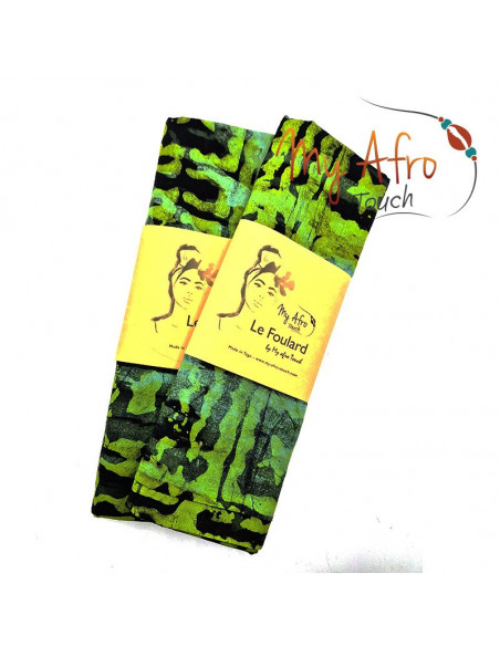 Foulard headwrap africain en batik pour attachés foulards / mare tèt