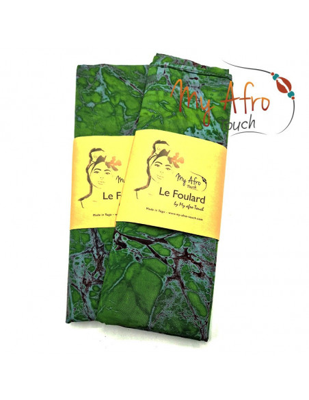 Foulard headwrap africain en batik pour attachés foulards / mare tèt