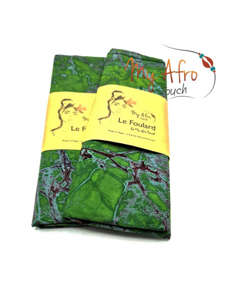 Foulard headwrap africain en batik pour attachés foulards / mare tèt