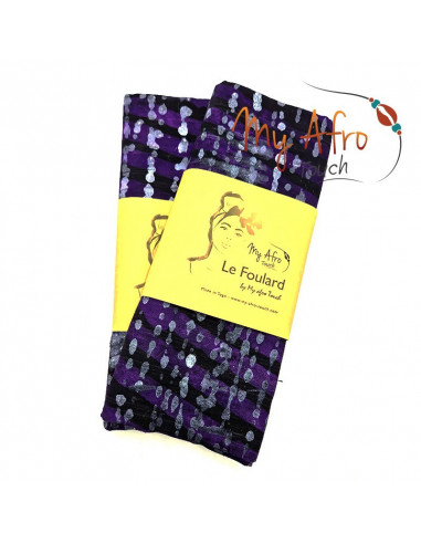 Foulard headwrap africain en batik pour attachés foulards / mare tèt