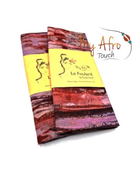 Foulard headwrap africain en batik pour attachés foulards / mare tèt