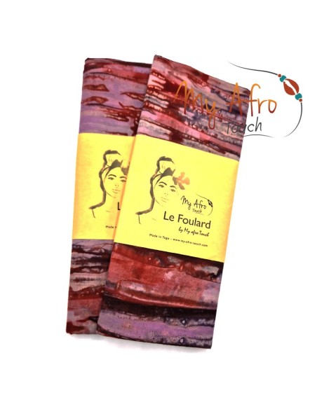 Foulard headwrap africain en batik pour attachés foulards / mare tèt