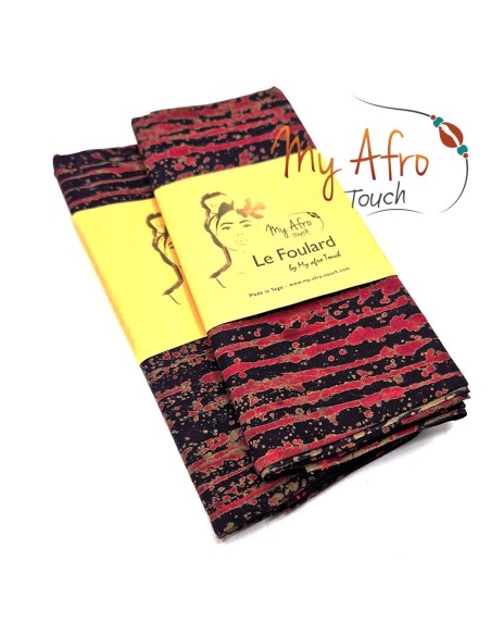 Foulard headwrap africain en batik pour attachés foulards / mare tèt
