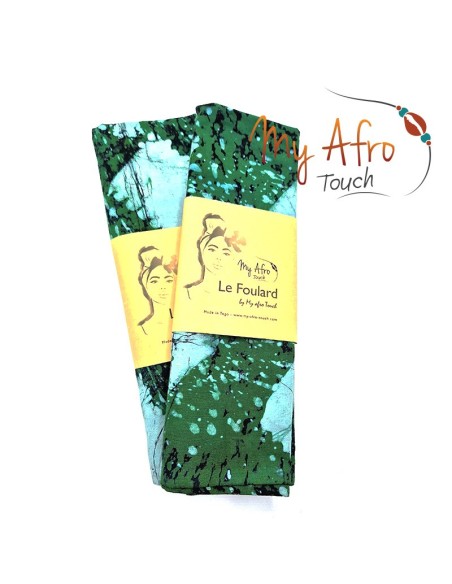 Foulard headwrap africain en batik pour attachés foulards / mare tèt