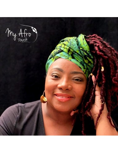 Foulard headwrap africain en batik pour attachés foulards / mare tèt