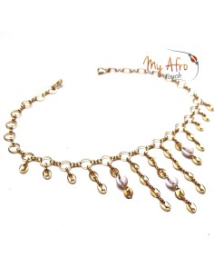 Chaine de tête Panache avec mini cauris 2