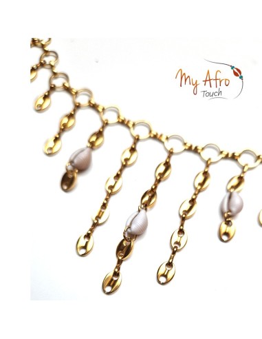 Chaine de tête Panache avec mini cauris