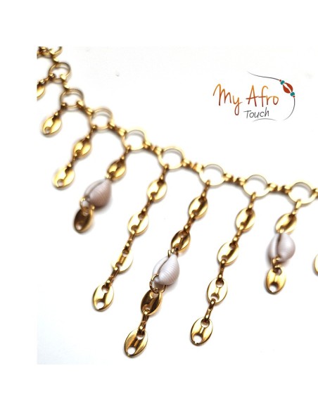 Chaine de tête Panache avec mini cauris