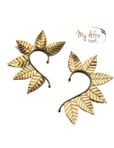 Manchette d'oreille earcuff feuilles