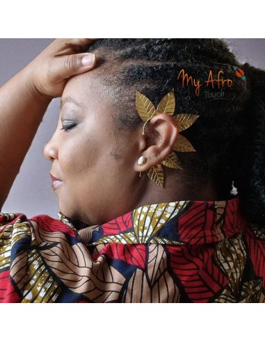 Manchette d'oreille earcuff feuilles