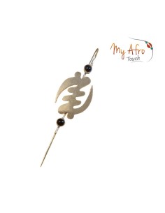 Crosse d’hélix Gye Nyame en bronze – Bijou d’oreille | My Afro Touch