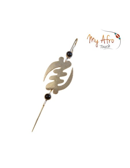 Crosse d’hélix Gye Nyame en bronze – Bijou d’oreille | My Afro Touch