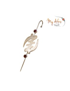 Crosse d’hélix Gye Nyame en bronze – Bijou d’oreille | My Afro Touch 2