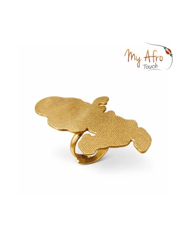 Bague XL Martinique en bronze texturé – Modèle Nina| My Afro Touch