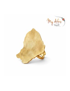 Bague XL Guyane en bronze texturé – Modèle Amaïa | My Afro Touch 2