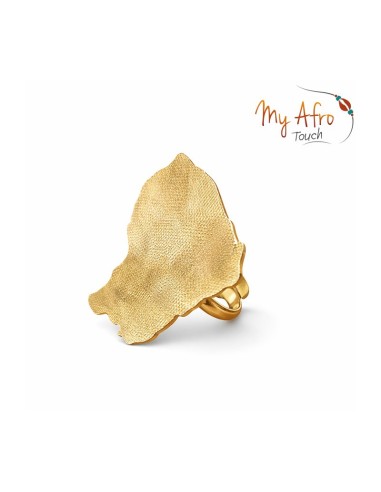 Bague XL Guyane en bronze texturé – Modèle Amaïa | My Afro Touch