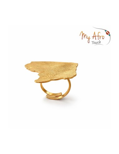 Bague XL Guyane en bronze texturé – Modèle Amaïa | My Afro Touch