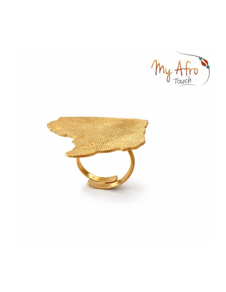 Bague XL Guyane en bronze texturé – Modèle Amaïa | My Afro Touch