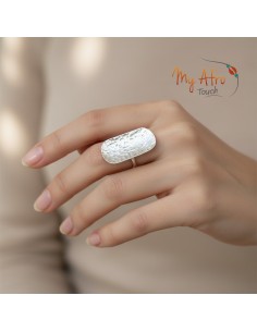 Bague martelée en bronze – Collection Luma | My Afro Touch