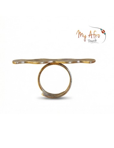Bague ondulée texturée en bronze – Collection Sillage | My Afro Touch