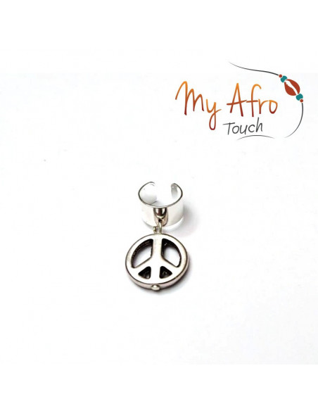 Bagues pour cheveux peace and love