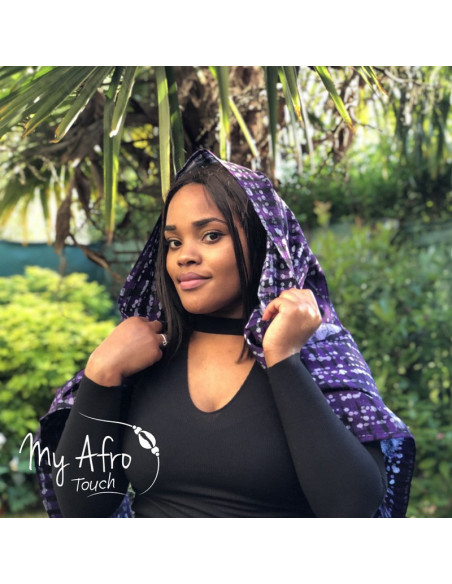 Foulard headwrap africain en batik pour attachés foulards / mare tèt