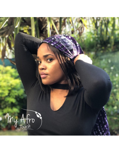 Foulard headwrap africain en batik pour attachés foulards / mare tèt
